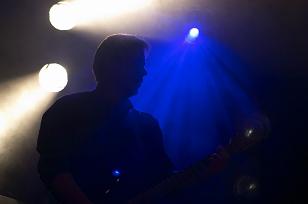 Nice silhoutte of me playing my guitar